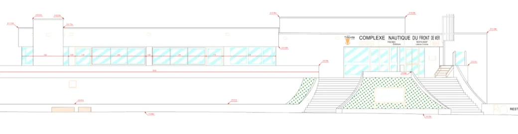 Exemple de relevé de façade transmis par le cabinet