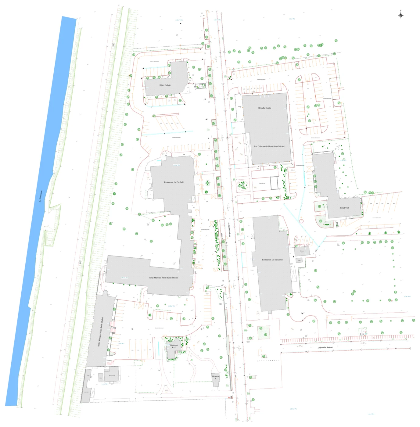 Exemple de plan topographique transmis par le cabinet